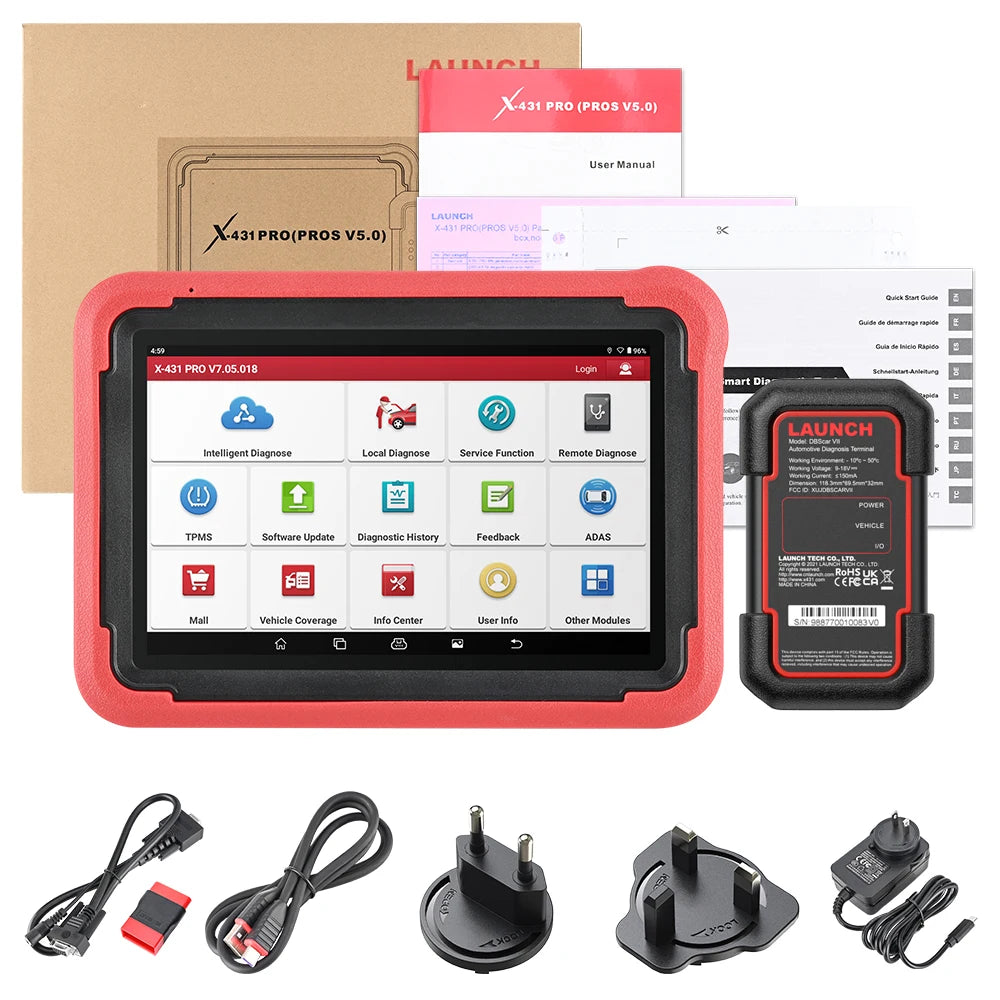 New LAUNCH X431 PROS V5.0 Car Diagnostic Tools Automotive OBDII Scan Tool Auto Scanner OBD2 ECU Coding pk X431 V plus