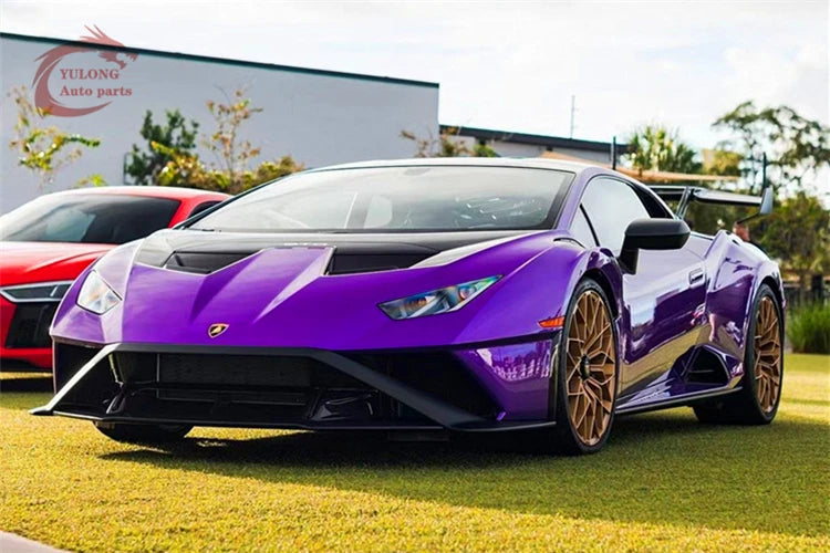 New product STO style hot pressed dry carbon fiber body kit front bumper rear bumper cover for Lamborghini Huracan LP580 LP610