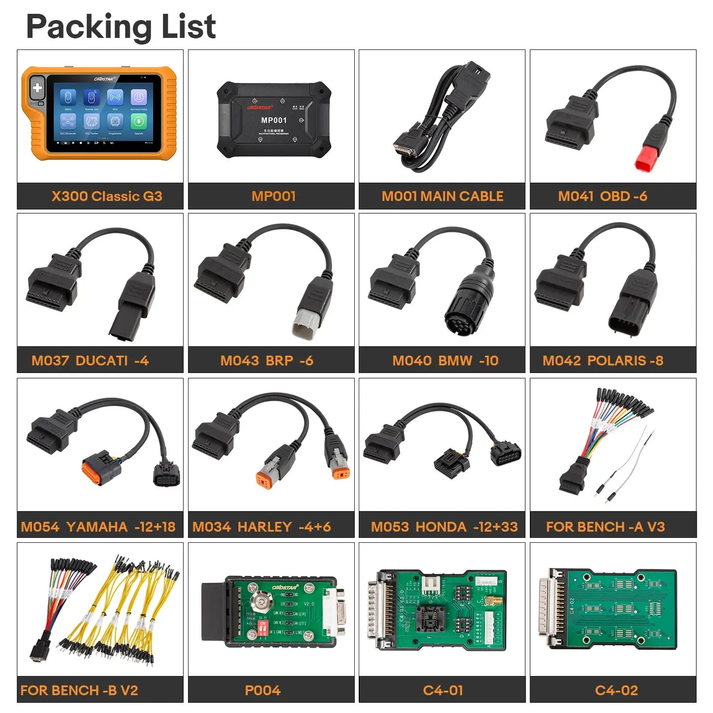 2 Year Update OBDSTAR X300 Classic G3 A1+A2 (KEY MASTER G3) Key Programmer and Key Sim 5 In 1 Key Simulator and Motorcycle Kits