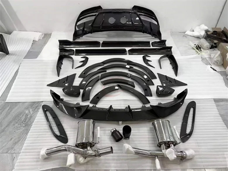 For Aston Martin DBX M Style Bodykit Dry carbon fiber front lip fender side skirt rear diffuser rear spoiler exhaust pipe