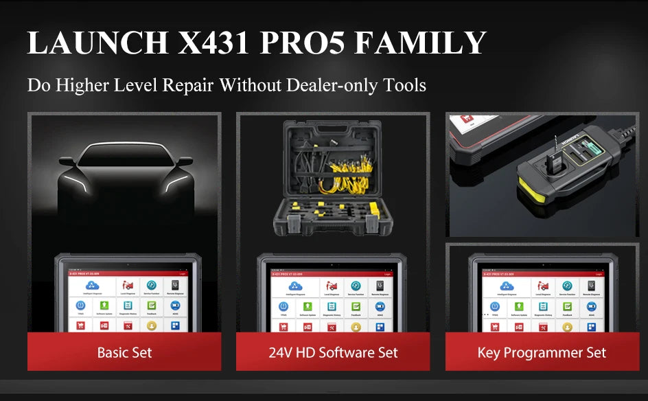Launch X431 Pro5 Smartlink Car Diagnostic Tool ECU Programming Tool with J2534 SmartLink OBD2 Scanner