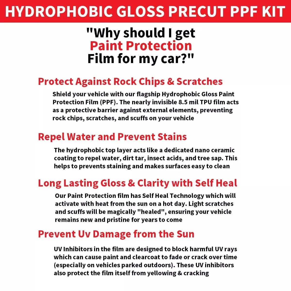 8.5mil For BMW X5 M60i 2024-2025 Full Vehicle Paint Protection Film PreCut PPF