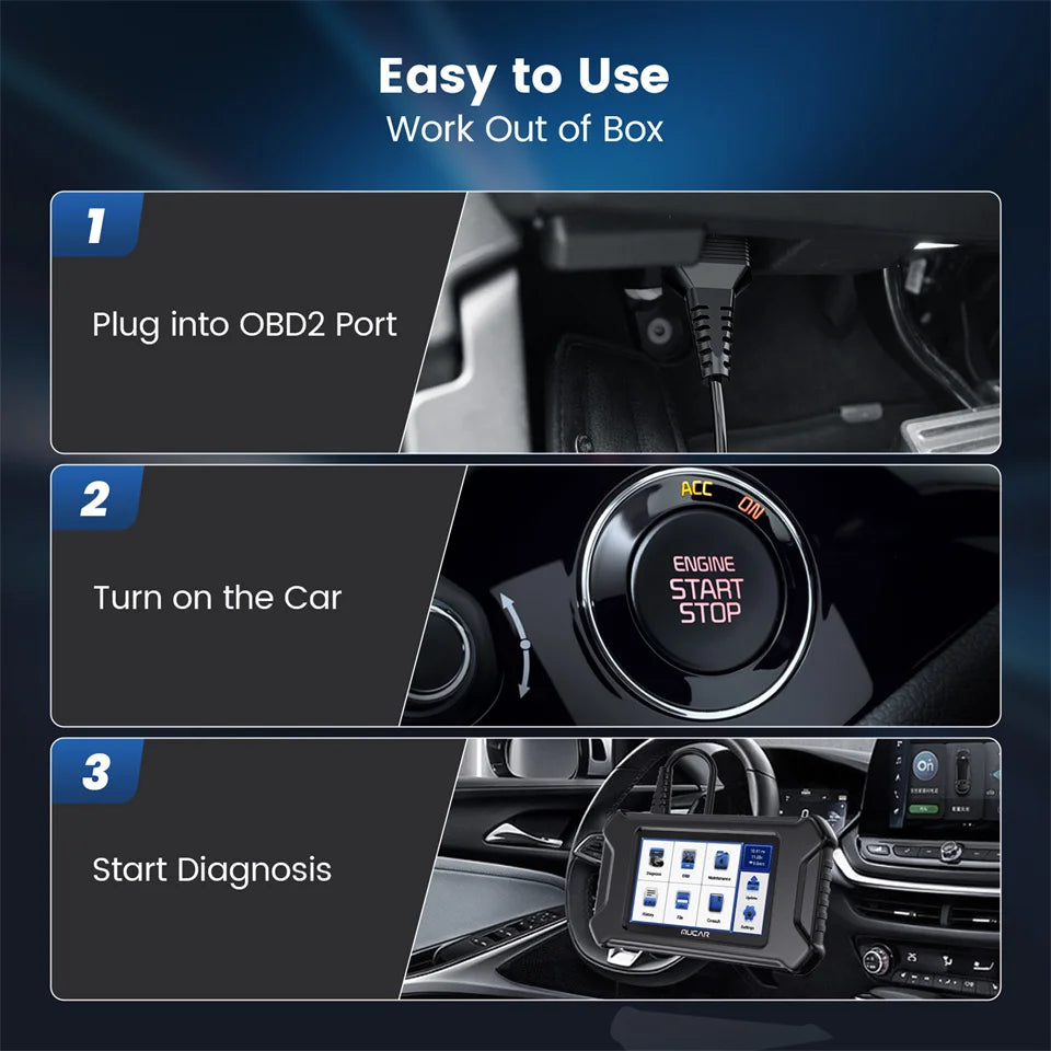 MUCAR CS90 OBD2 Scanner 28 Reset Services Lifetime Free Update Profession Engine Scan Diagnostic Tools Automotive Code Reader