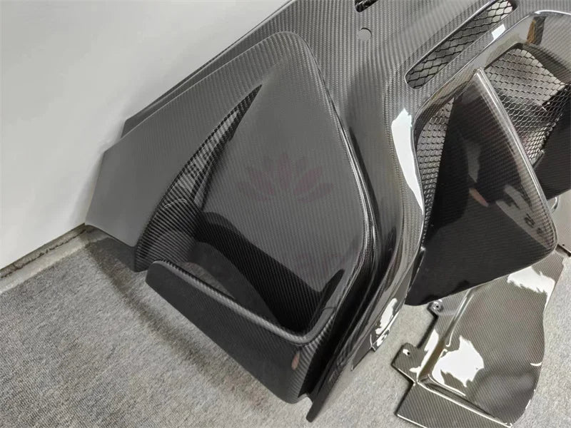 600lt Style Dry Carbon Fiber Rear Bumper Body Kit for McLaren 540C 570s 570GT Front Bumper Side Skirts Hood Rear Spoiler