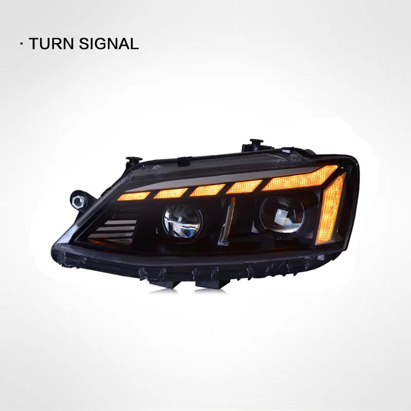 Car LED Headlight Light Assemblies For Volkswagen Sagitar 2012-2018 Auto Fog DRL Brake Turn Signal Lamp Plug and Play