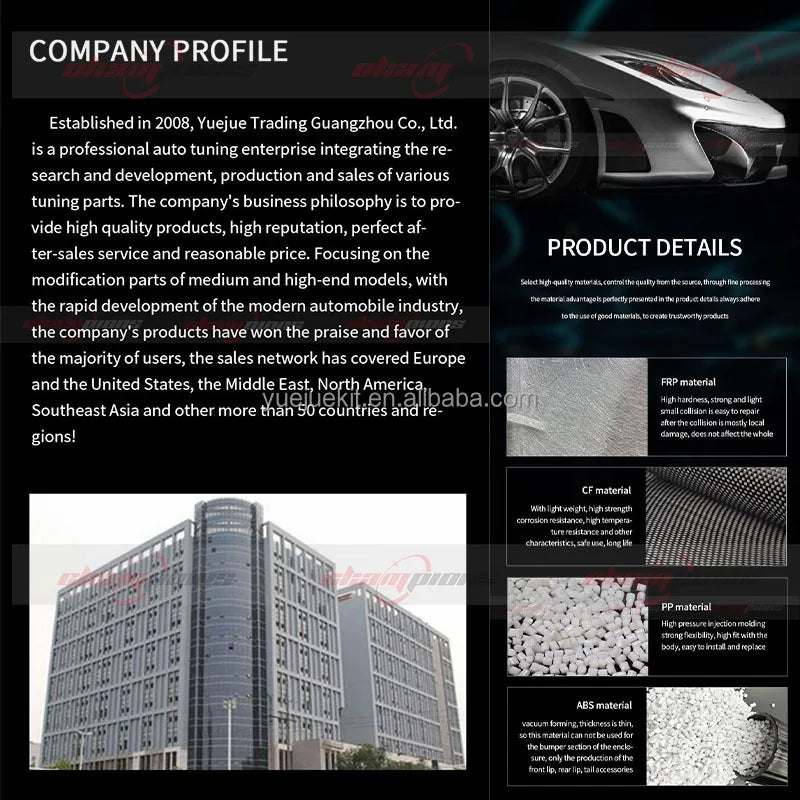 Best Selling Lotus Evora GTE Style Luxury Body Kit High Quality New Parts Includes Front & Rear Bumper