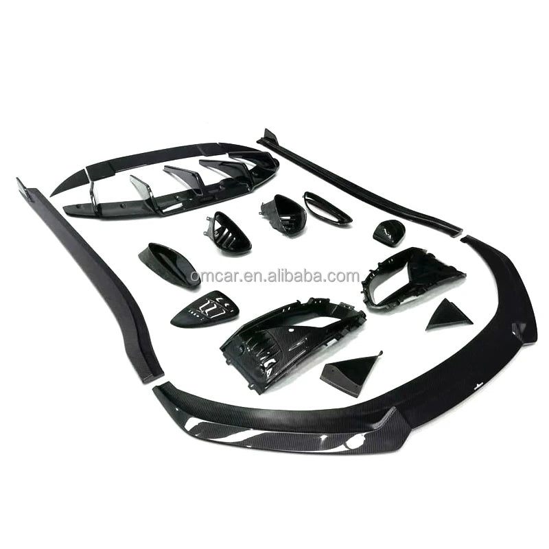 Car Exterior Accessories Dry Carbon Fiber Body Kit Front Lip Side Skirts Rear Diffuser Spoiler Wing Mirrors for Lotus Emira