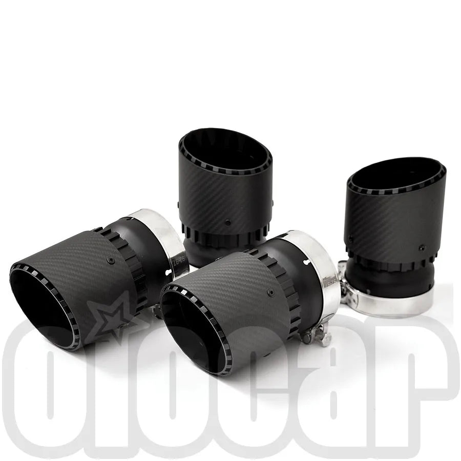 OIOMOTORS GT Style Pre-preg Dry Carbon Fibre Exhaust Tips for BMW F95 X5M F96 X6M