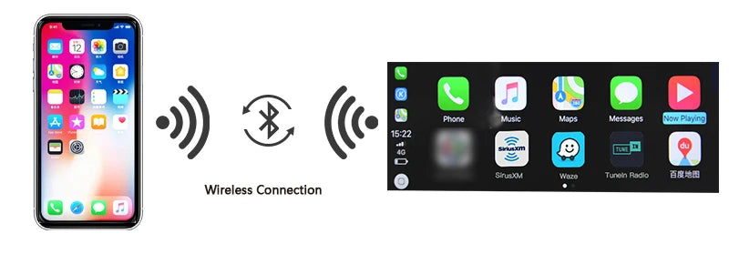 kSmart Auto Wireless CarPlay Android Auto for Alfa Romeo Stelvio & Giulia 16-19 Models Support OEM Microphone