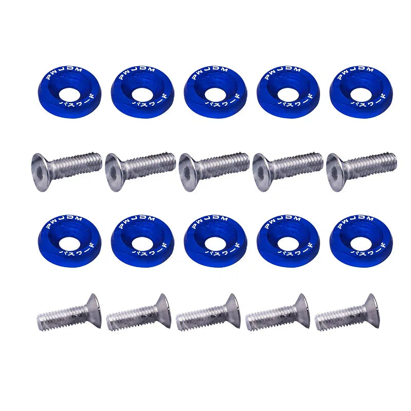 Color Name: Blue - Universal 10PCS M6 Car Styling Modification - Premium Wear Parts from RAQR-RACING - Just $8.99! Shop now at Rapidvehicles