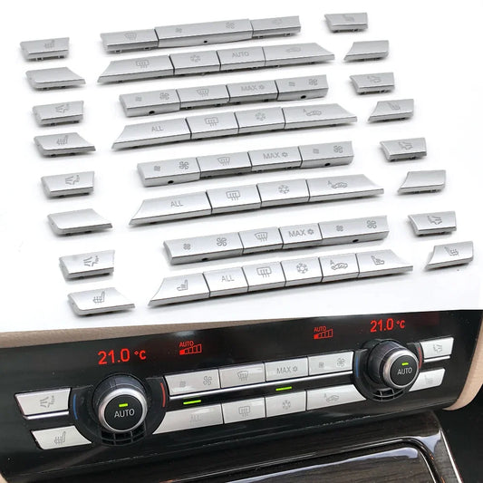 Color Name: Brown - Silver Dashboard Air Conditioner Ac Buttons - Premium Electrical Equipment from NoEnName_Null - Just $37.79! Shop now at Rapidvehicles