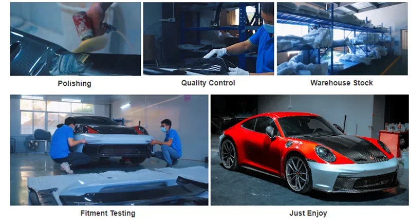 For McLaren 540C 570S Upgrade Body Kit Dry Carbon Fiber Engine Compartment Cover Rear Spoiler Exhaust Appearance-Exclusive 600LT