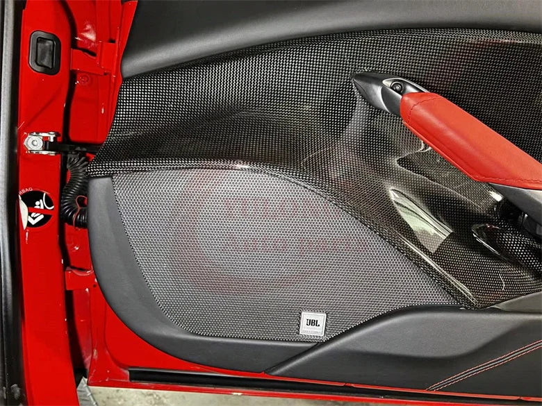 Ferrari 488 GTB unveils new high-quality OEM-style dry carbon fiber door pairs