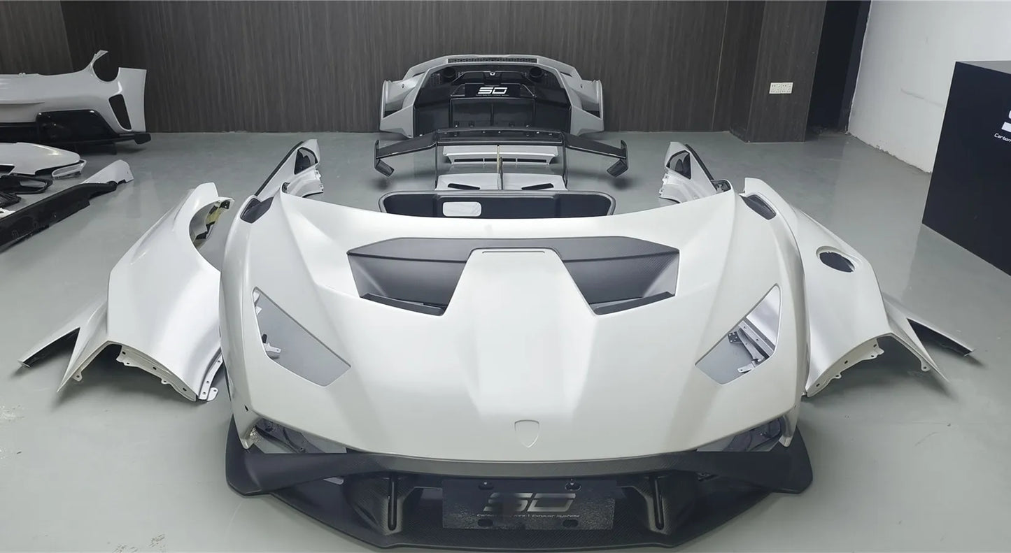 Auto Body Kit Bumper for Lamborghini Huracan LP580 LP610 EVO Retrofit Upgrade New STO Surround Kit 1:1 Development