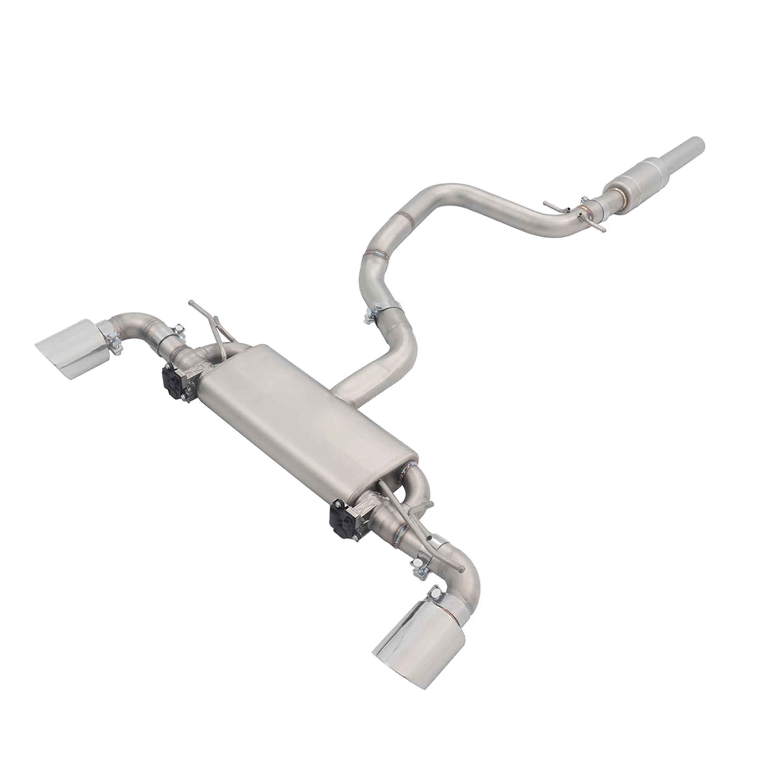 HEO Exhaust for Volkswagen/VW Scirocco R 2.0T Performance Upgrade Ss304 Muffler Catback Valved Exhaust