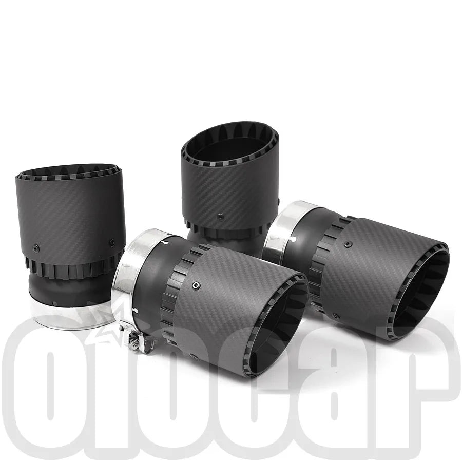 OIOMOTORS GT Style Pre-preg Dry Carbon Fibre Exhaust Tips for BMW F95 X5M F96 X6M