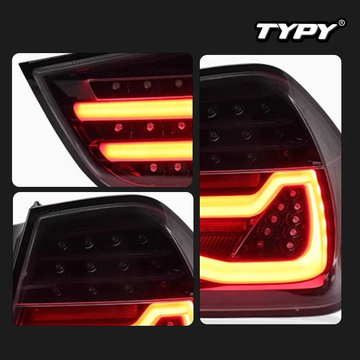 TYPY Car Lights  For BMW 3 Series E90 Taillights 2009-2012 LED Projetor Tail Lamp Daytime Running Light Automotive Accessories