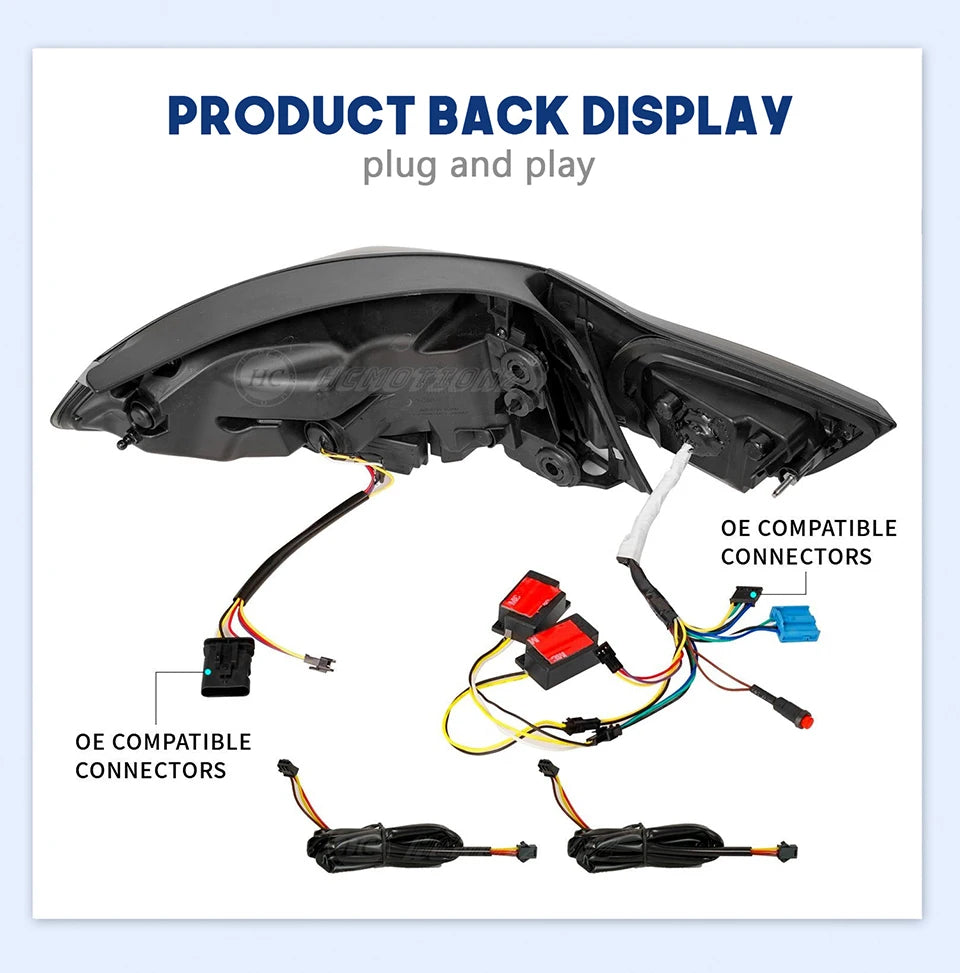 HCMOTIONZ LED Tail Lamp for BMW M4 2014-2020 Car Rear Back Light Assembly F32 F82 F83 F33 F36 420i Models 4 Series U.S. Shipment