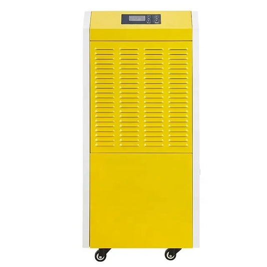 DehumidifierShanghai Factory Manufacturer Of Metal Housing With Wheel And Handle Compressor Type Industrial Warehouse Dehumidifi