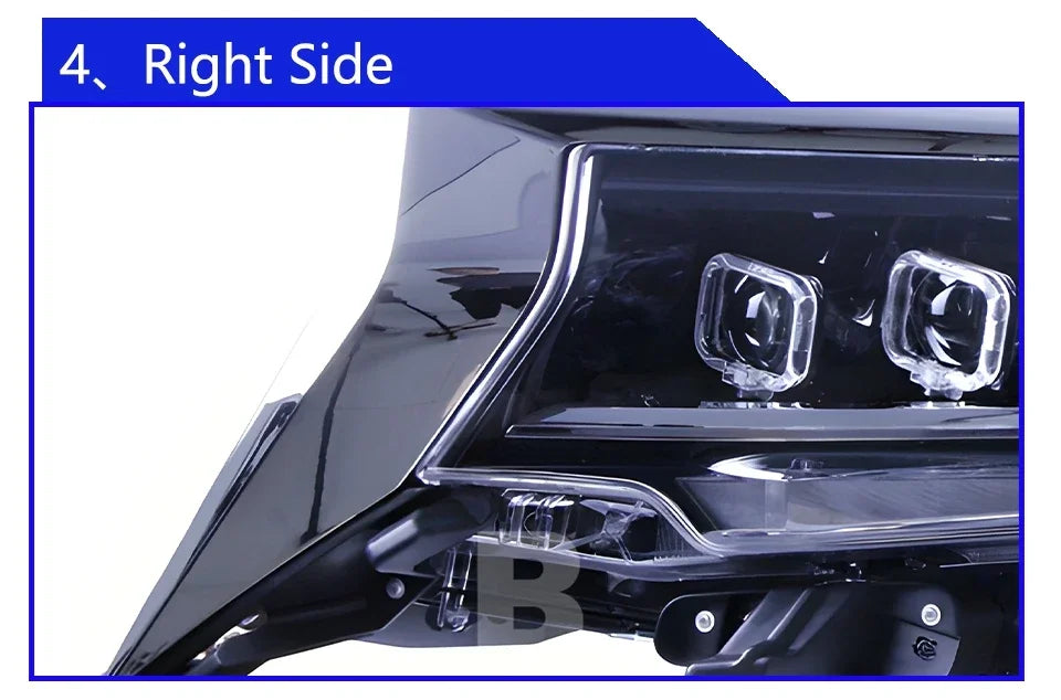 Car Front lamps For Toyota Prado 2018-2023 LED Auto Headlight Assembly Upgrade Bugatti Design Four Projector Lens Accessories