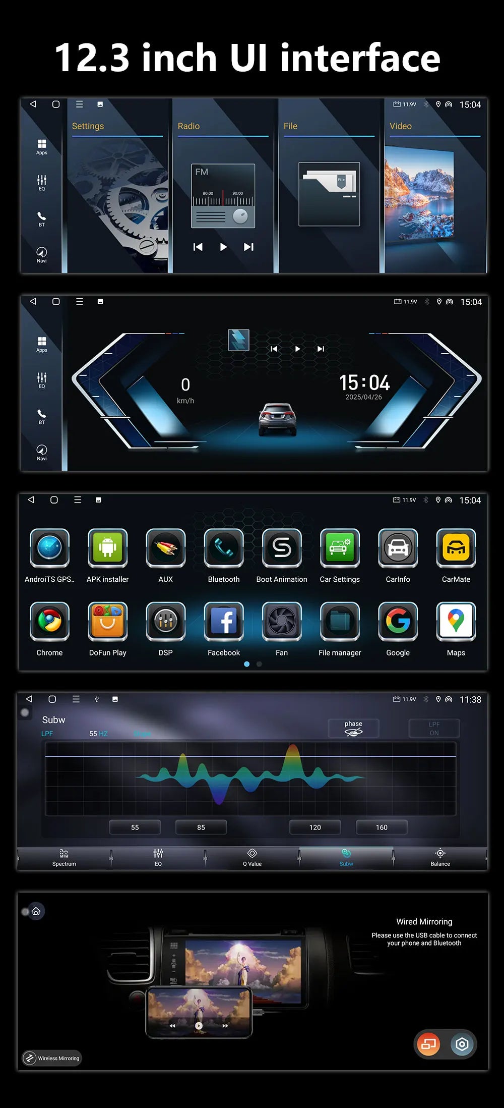 RHD For BMW 5 Series F10 F11 2011 - 2017 Android Wireless Carplay Radio Multimedia Player GPS WIFI DSP Stereo Screen Accessories