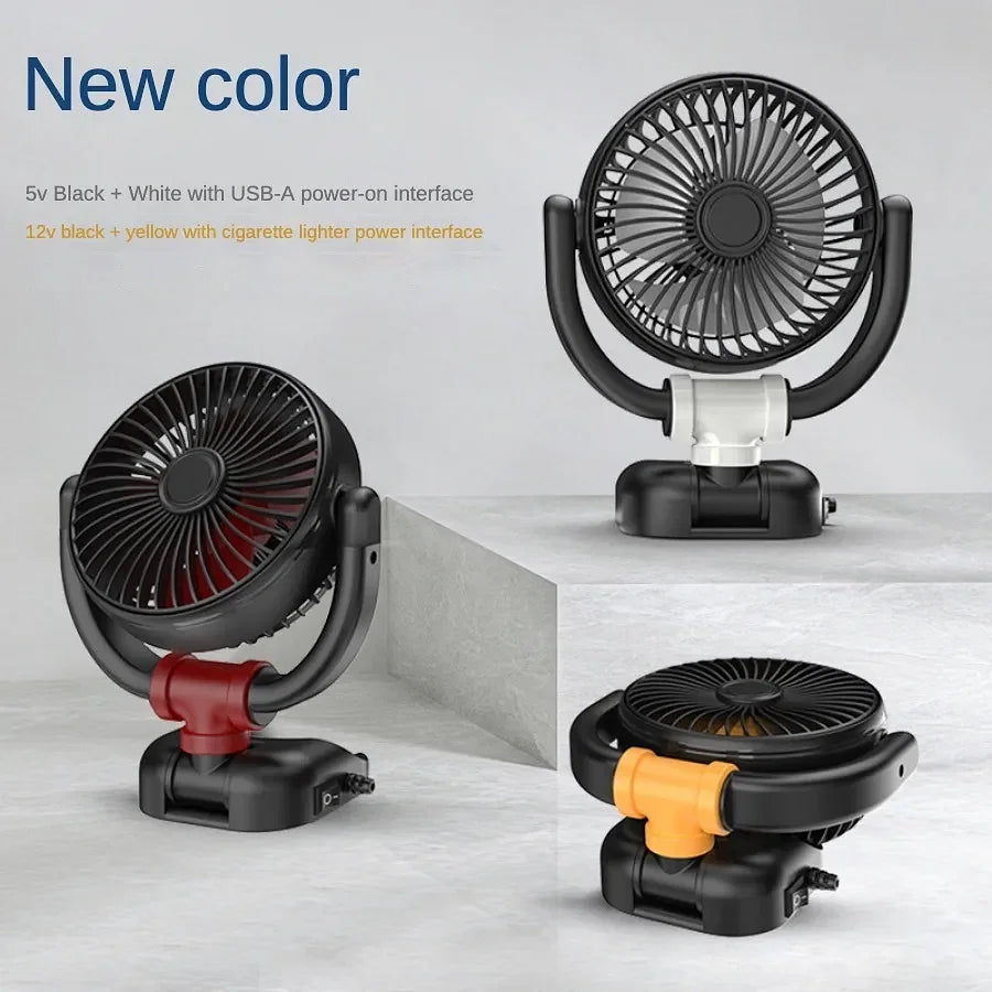 Color Name: Black - Car mounted fan for large trucks, 24V/12V - Premium Car Electronics from NoEnName_Null - Just $40.99! Shop now at Rapidvehicles