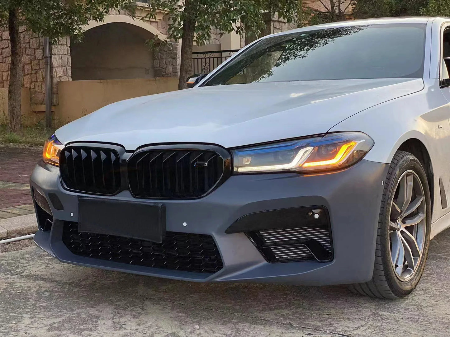 For BMW G30 G38 2017-2021Projector Lens Headlight Auto Head lamp Reverse Brake Fog Front lights DRL Plug and Play IP67 2pcs/Set