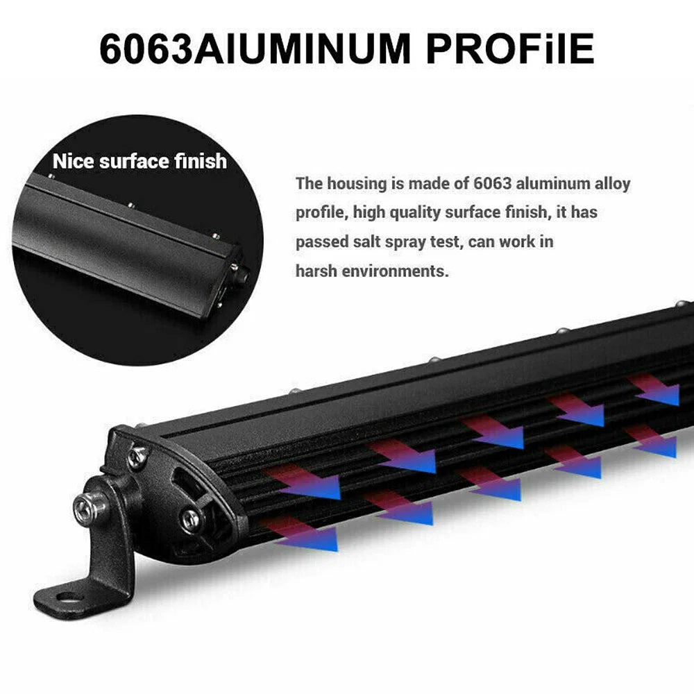 Color: Green - Slim 8" 20" 32" LED Light Bar Off Road 12V 24V LED Light Bar/Work Light For Car Combo 4x4 Led Bar Jeep Truck ATV SUV 12V 24V - Premium Car Lights from NLpearl - Just $34.58! Shop now at Rapidvehicles