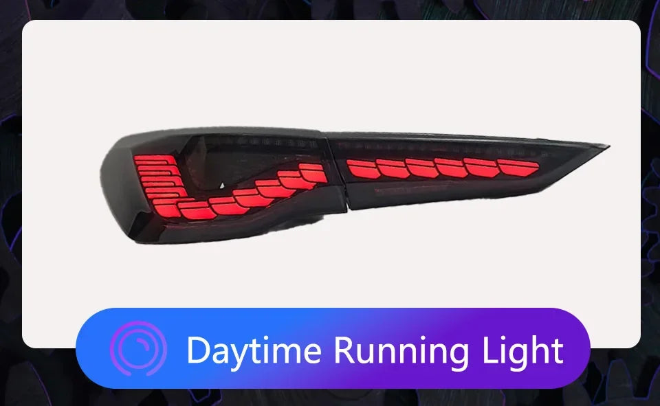 Car Taillights for Bmw 4 Series 2020-2023 Led Auto Back Lamps Assembly Upgrade Dragon Scale Design Style Turn Signal Accessories