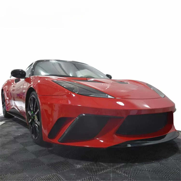 Good fitment body kit for Lotus Evora front bumper rear bumper side skirts and trunk spoiler for Lotus Evora facelift