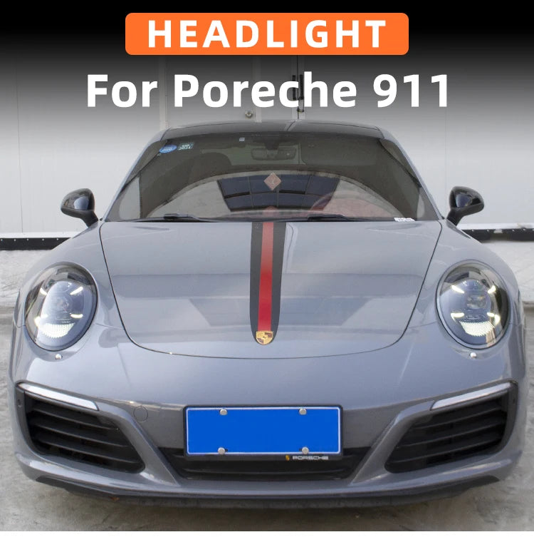 For Porsche 911 991 2012 2018 Year Head Lamp Light Assembly Car Accessories Upgrade 992 Porsche Gt3 RS 2023 LED Headlights