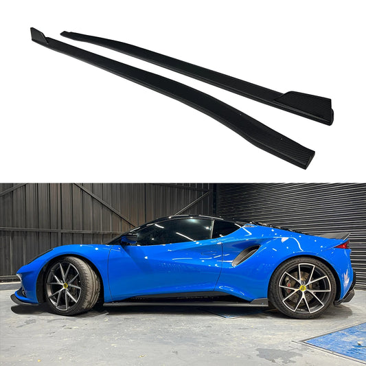 Side Skirts Real Dry Carbon Fiber For Lotus Emira Trim Body Kits Car Accessories Auto Parts
