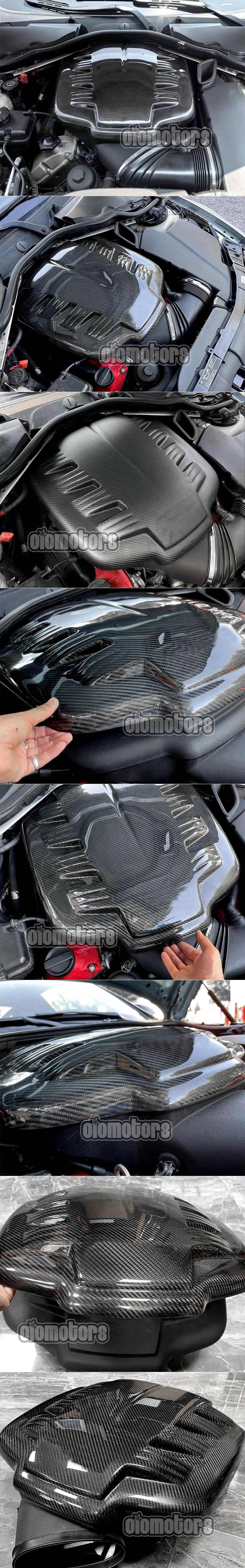 OiOMOTORS OEM Style Pre-preg Dry Carbon S65 Engine Cover for BMW E90 E92 E93 M3 E9x