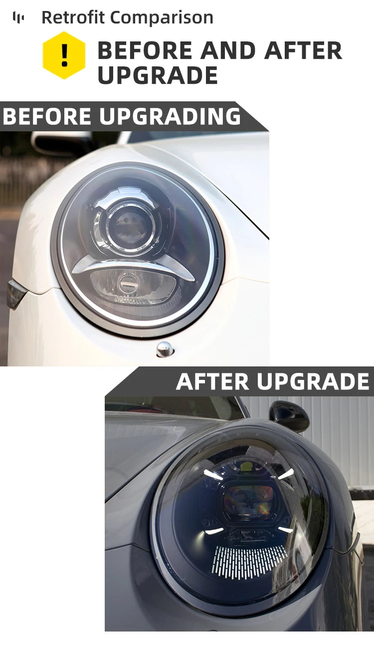 For Porsche 911 991 2012 2018 Year Head Lamp Light Assembly Car Accessories Upgrade 992 Porsche Gt3 RS 2023 LED Headlights