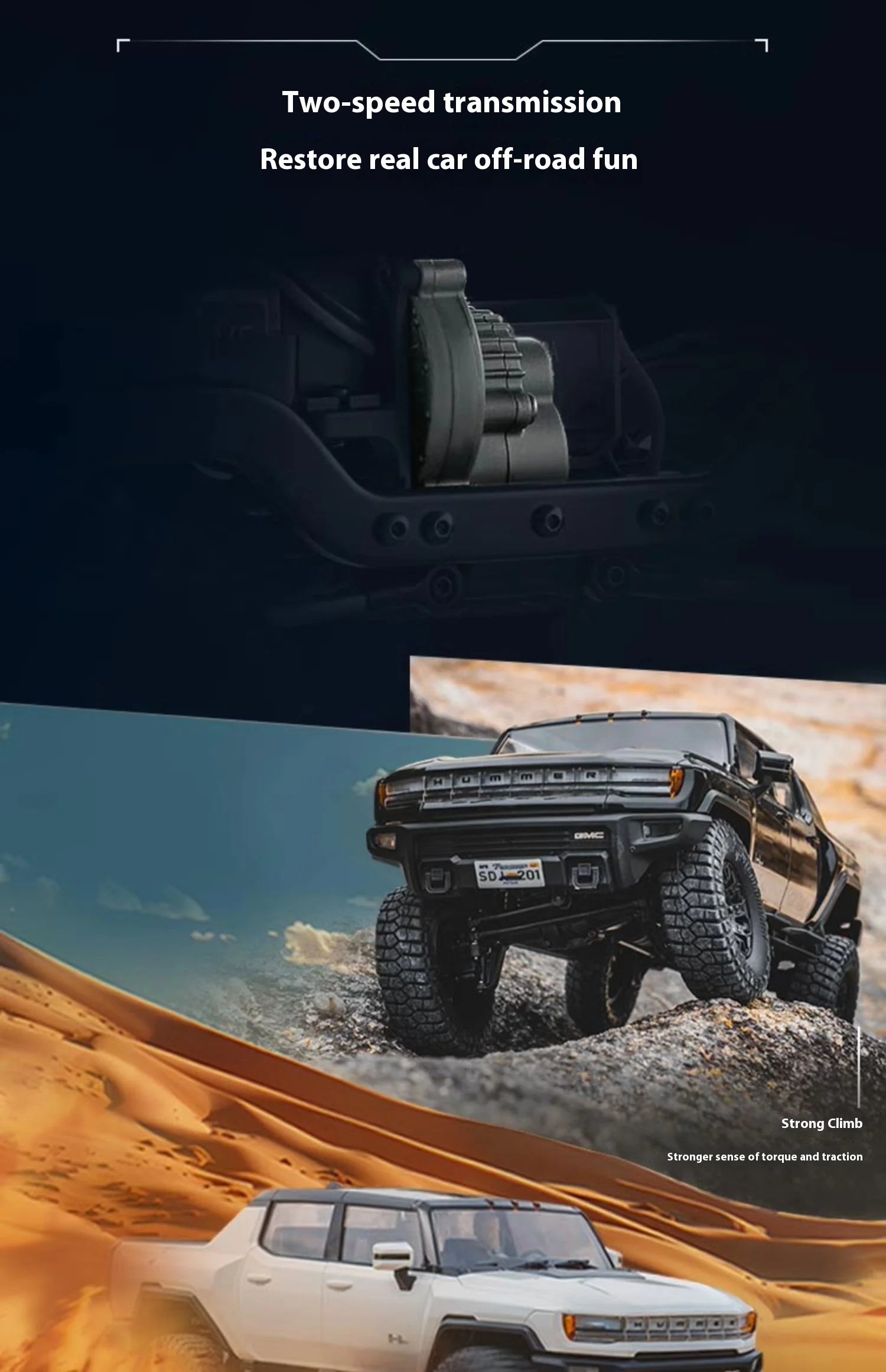 Hot FMS 1:18 Hummer EV Pickup Truck RC Car Remote Control Off-Road Climbing Simulation Model Toy Ideal Festival Gift For Kids - Use code SHOPAPP15 to get 15 percent off free shipping USA