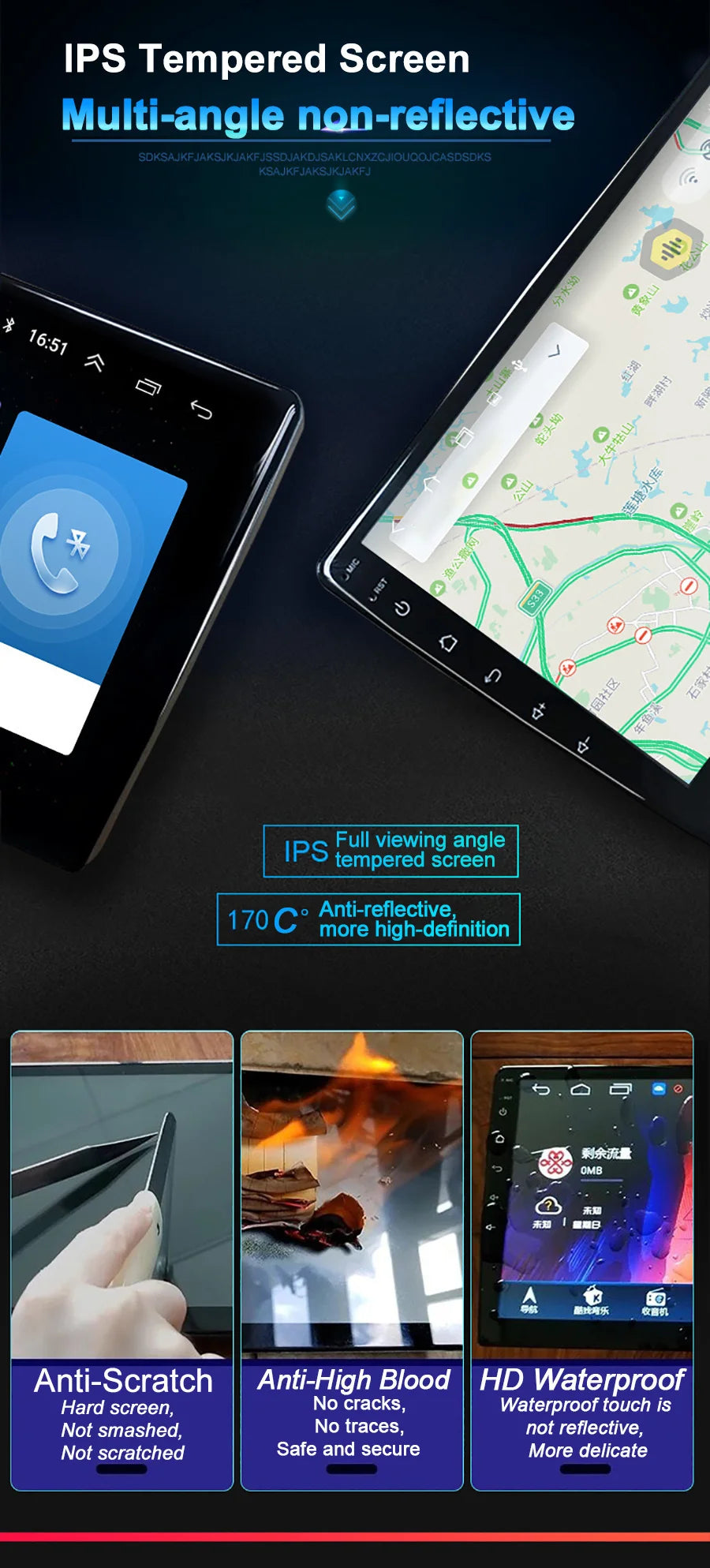 Carplay For Dodge Durango 2012 - 2019 Android13 Car Stereo Car Radio with touch Screen Radio Player Car GPS Navigation Head Unit