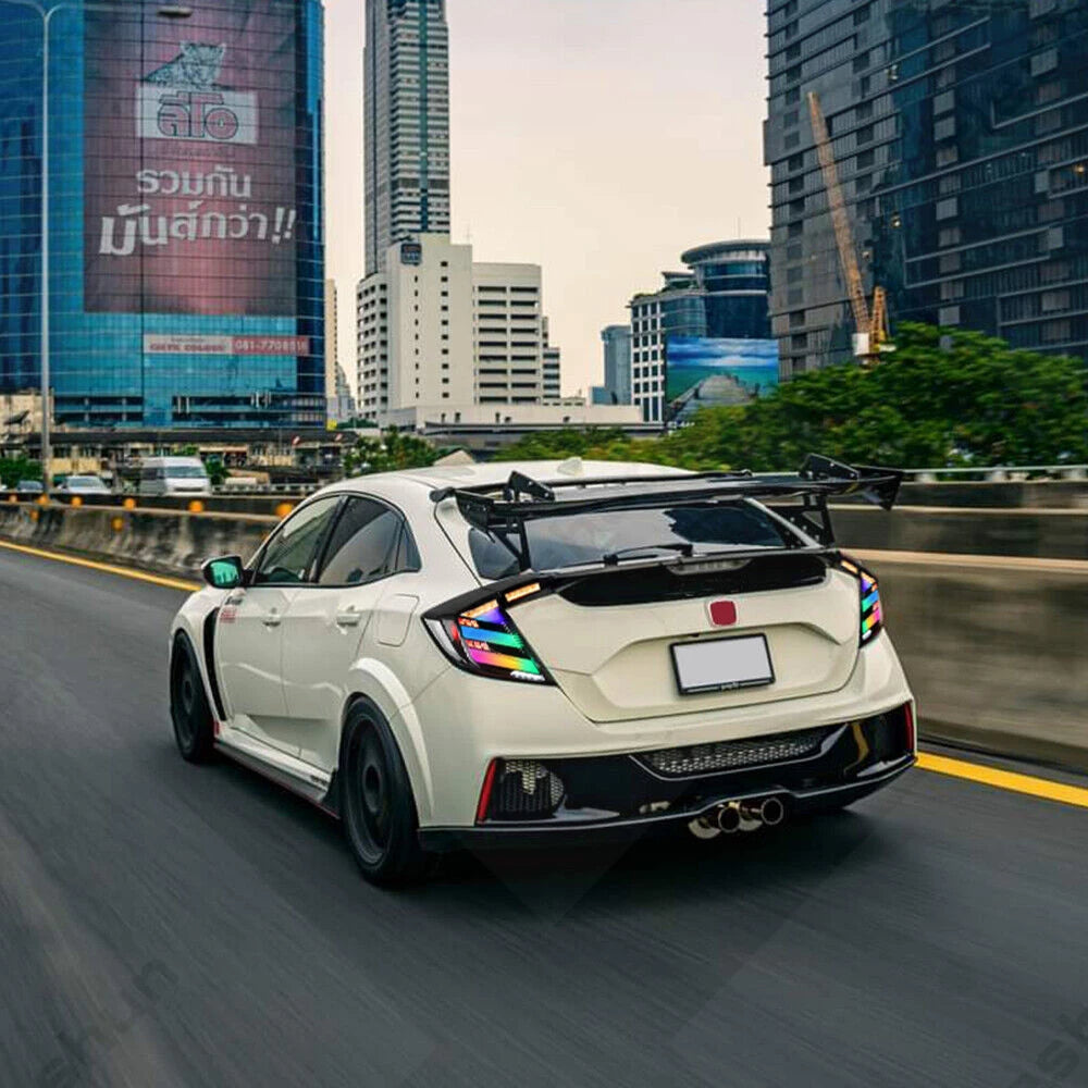 Taillights For Honda Civic Hatchback/Type R 2016-2022 FK7 FK8 10th Gen Tail Lamp Rear Fog Light LED Sequential Signal Assembly