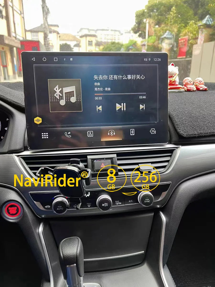 13.3'' Android 14 2K Screen For Honda Accord 2018 2019 2020 Stereo GPS Car Multimedia Video Player Navigation Carplay Head Unit