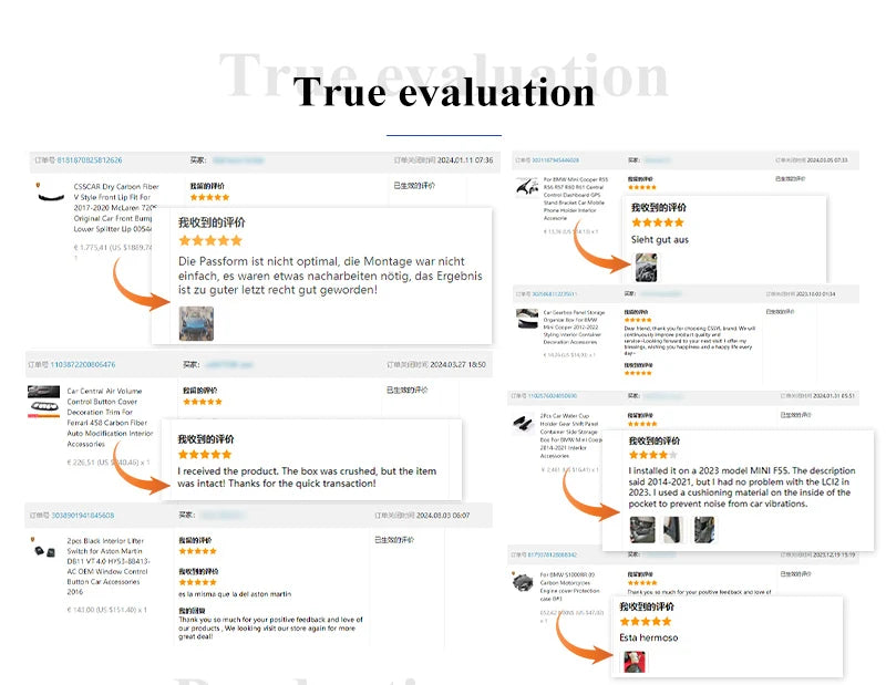 Abina Style Car Front Bumper Diffuser Rear High Spoiler Wing Splitter Canard Lip For Lotus Emeya Dry Carbon Fiber Side Skirts