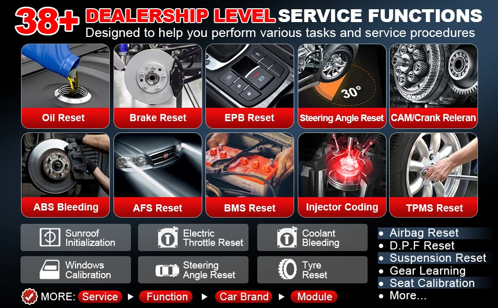 Launch X431 PRO V5.0 Car Diagnostic Tools ECU Online Coding Active Test Car Diagnostic Tools CAN FD 36 Resets Car Auto scanner