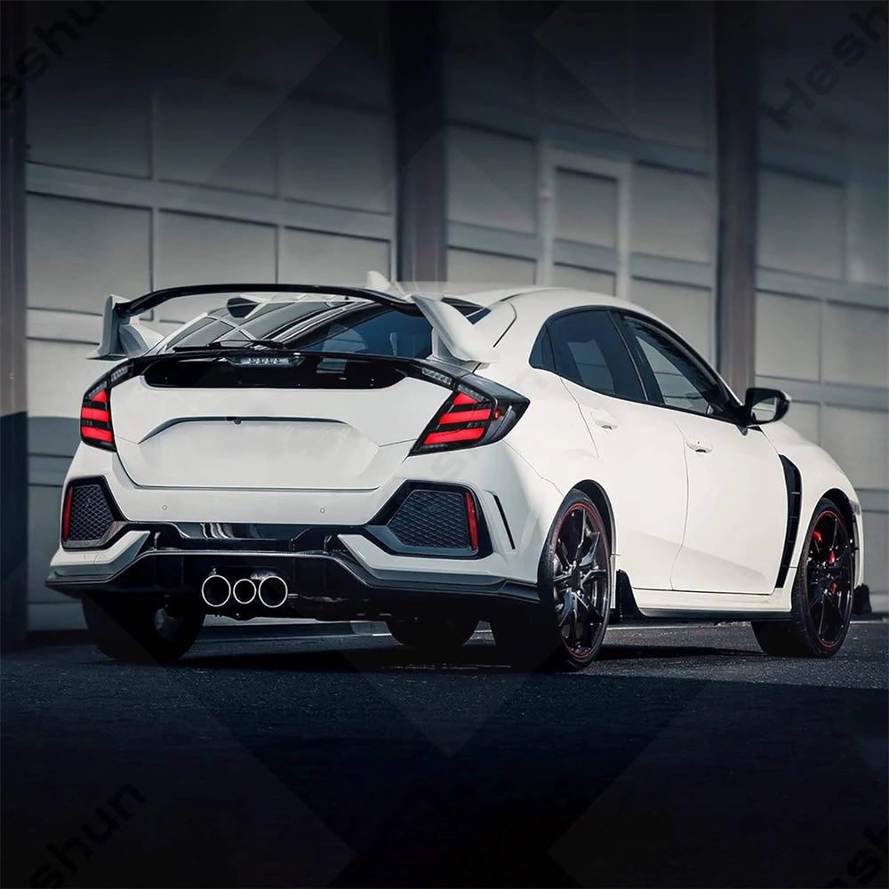 Taillights For Honda Civic Hatchback/Type R 2016-2022 FK7 FK8 10th Gen Tail Lamp Rear Fog Light LED Sequential Signal Assembly