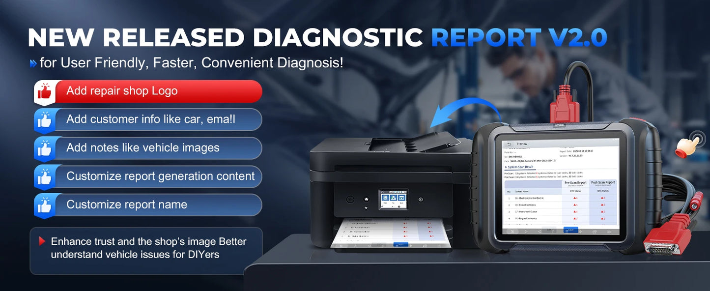 XTOOL D8S Car Diagnostic Tools Bidirectional Scan Tool Automotive Scanner ECU Coding Key Programming 42+ Services Topology Map