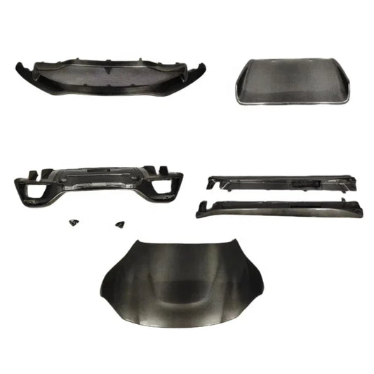 Body Kit TM Style Dry Carbon Fiber Front Bumper Lip Side skirt rear diffuser hood for Aston Martin Vantage 2018-2019