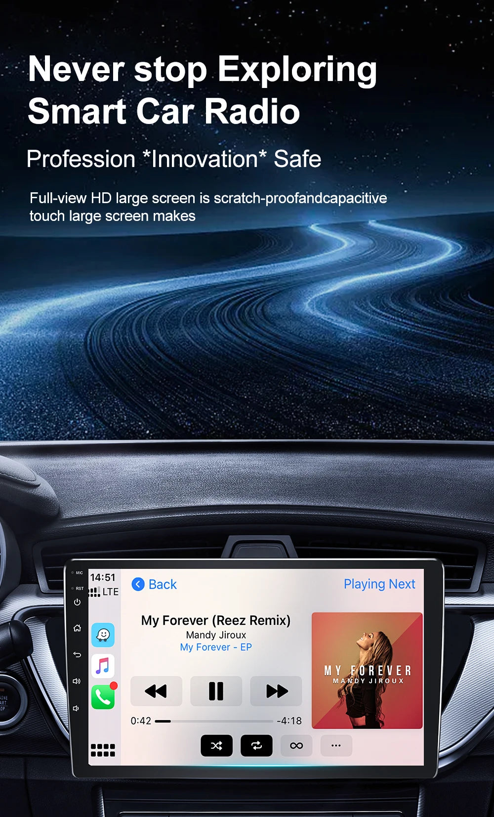 Car Radio Android 14 For Hummer H2 E85 2007 - 2009 Carplay Stereo DVD No 2din Autoradio Multimedia Bluetooth Navigation GPS WIFI