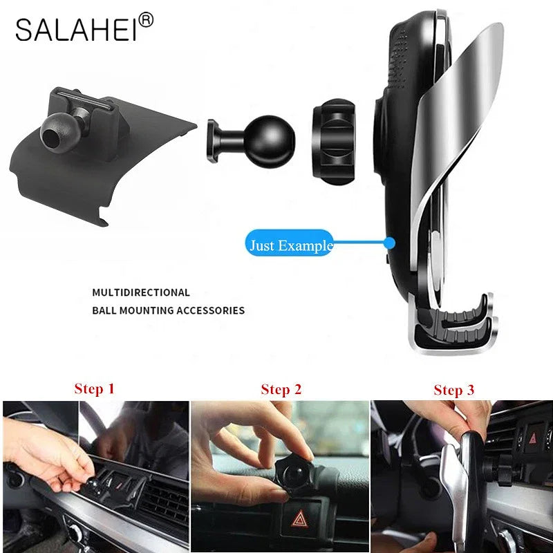 Color Name: Black - Car Mobile Phone Holder For Porsche Macan Air - Premium Interior Accessories from salahei - Just $37.99! Shop now at Rapidvehicles