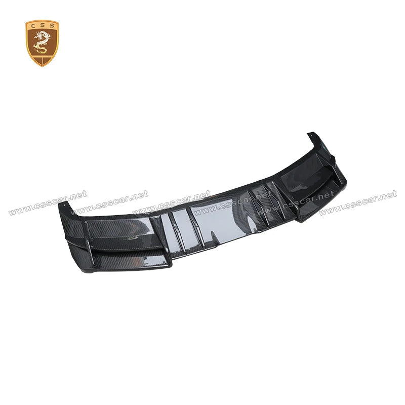 Abina Style Car Front Bumper Diffuser Rear High Spoiler Wing Splitter Canard Lip For Lotus Emeya Dry Carbon Fiber Side Skirts