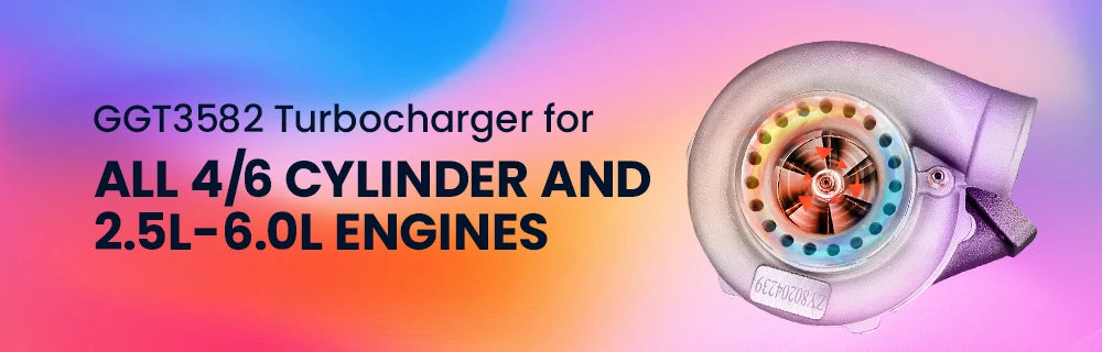 GT30 GT3037 GT3076 4 bolts Flange A/R 0.6 0.82 Water Cool Universal  Turbocharger for All  4 / 6 cyl  2.5L-3.0L engines