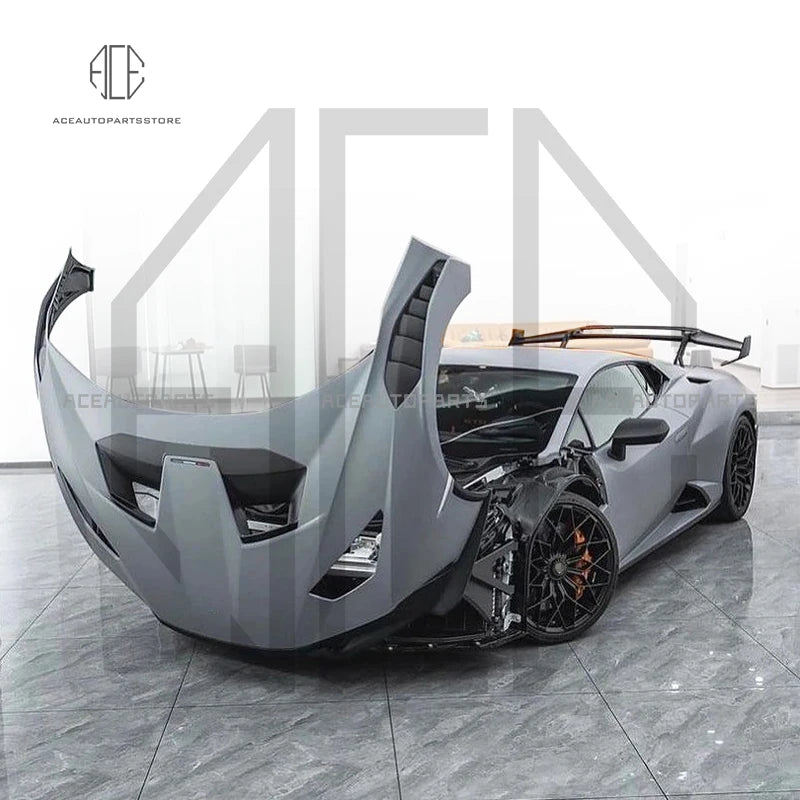 Lp580 Lp610 EVO Dry Carbon Fiiber Body Kit for Lamborghini Huracan Front and Rear Bumper Lip Diffuser Spoiler Engine Hood Cover