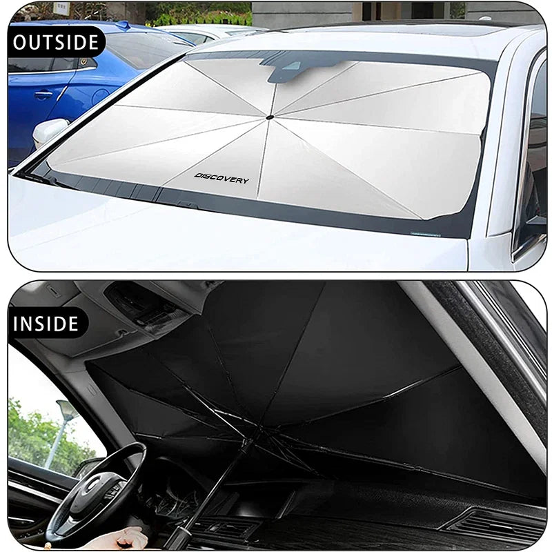 Color: multi - Car Windshield Sunshade Umbrella Car Front Shading - Premium Exterior Accessories from NoEnName_Null - Just $34.99! Shop now at Rapidvehicles