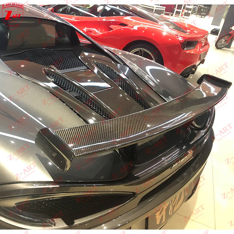 Z-ART 540 Dry Carbon Fiber Engine Cover for Mclaren 540 Carbon Fiber Engine Bonnet for Mclaren 570 Carbon Engine Hood for 570S